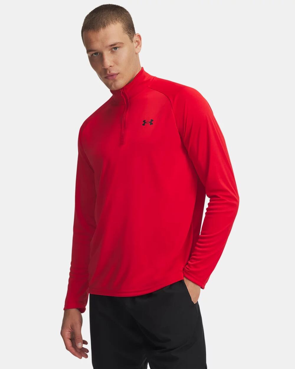 NWT Under Armour Men's UA Velocity 2.0 ¼ Zip in Red size Large